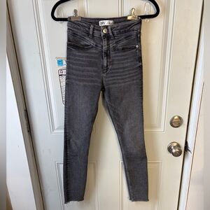 Zara TRF Premium Denim Collection High-Rise Skinny Jeans 👖